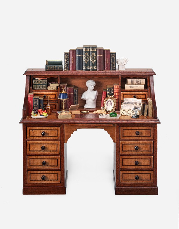 English Desk Miniature - Handcrafted in 